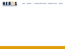 Tablet Screenshot of herosinc.com